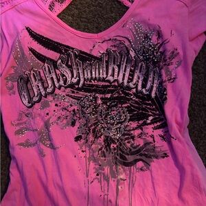 Pink Crash and Burn shirt